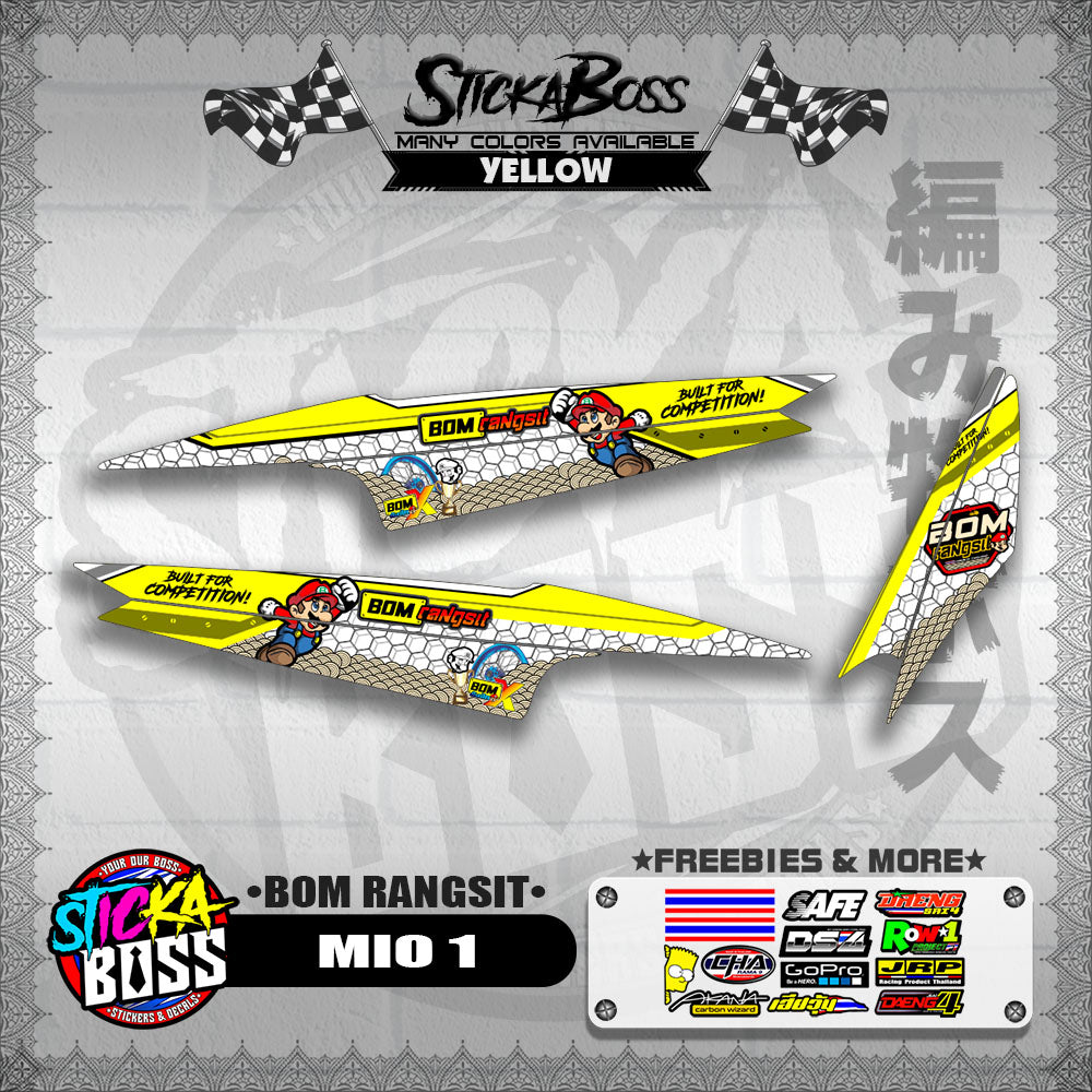 MIO 1 INDO DECALS ( BOM RANGSIT )【WITH FREEBIES】
