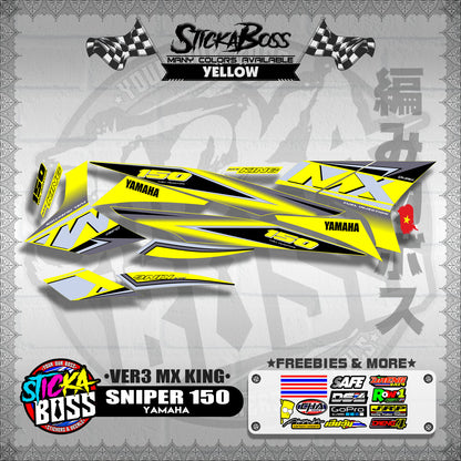 SNIPER 150 DECALS ( VER3 MX KING )【WITH FREEBIES】