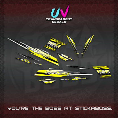 AEROX V2 UV TRANSPARENT DECALS (2026 INDO STAR 001) STICKER KITS BY STICKABOSS