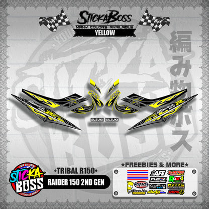 RAIDER 150 2ND GEN DECALS ( TRIBAL R150 )【WITH FREEBIES】