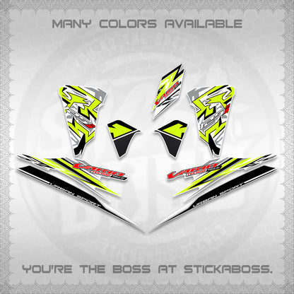 CLICK 125 V2 FOR WHITE INDO-MALAY VARIO DECALS (2026 CUSTOM V001 DESIGN)STICKER DECALS By STICKABOSS