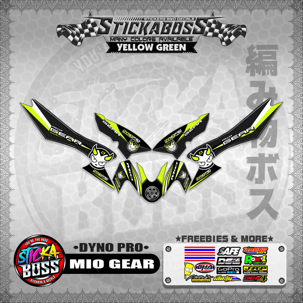 MIO GEAR STICKER DECALS ( DYNO PRO)【WITH FREEBIES】