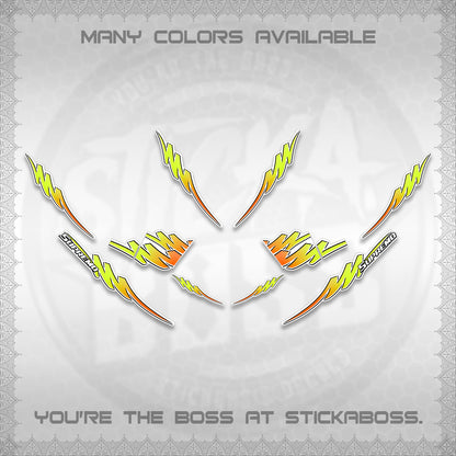 AEROX V2 FOR WHITE STRIPING DECALS (2 TONE PUTRA VIRDIAN)STICKER DECALS BY STICKABOSS