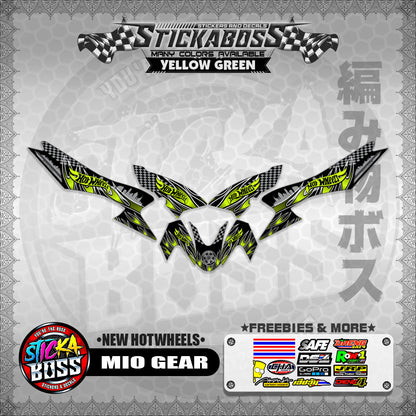 MIO GEAR STICKER DECALS ( NEW HOTWHEELS )【WITH FREEBIES】