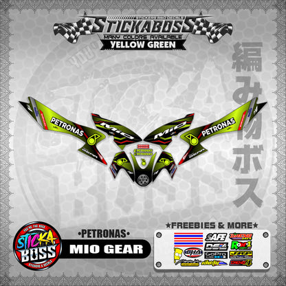 MIO GEAR STICKER DECALS ( PETRONAS )【WITH FREEBIES】