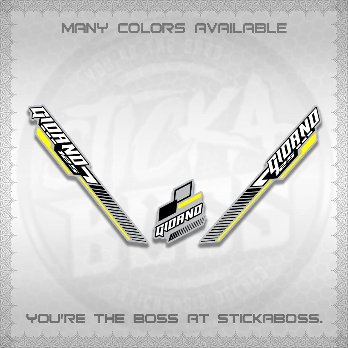 GIORNO DECALS (2026 RACING CAR  PATTERN)STICKER DECALS BY STICKABOSS
