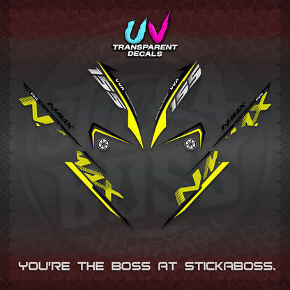 NMAX V1 THAI UV TRANSPARENT DECALS (2020 DESIGN) STICKER DECALS By STICKABOSS
