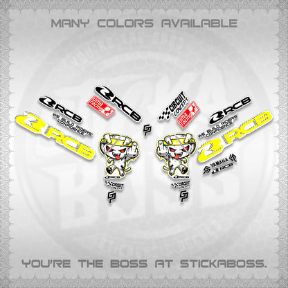 AEROX V2 FOR WHITE DECALS (2026 RACE ZOMBIE DESIGN) STICKER DECALS By STICKABOSS