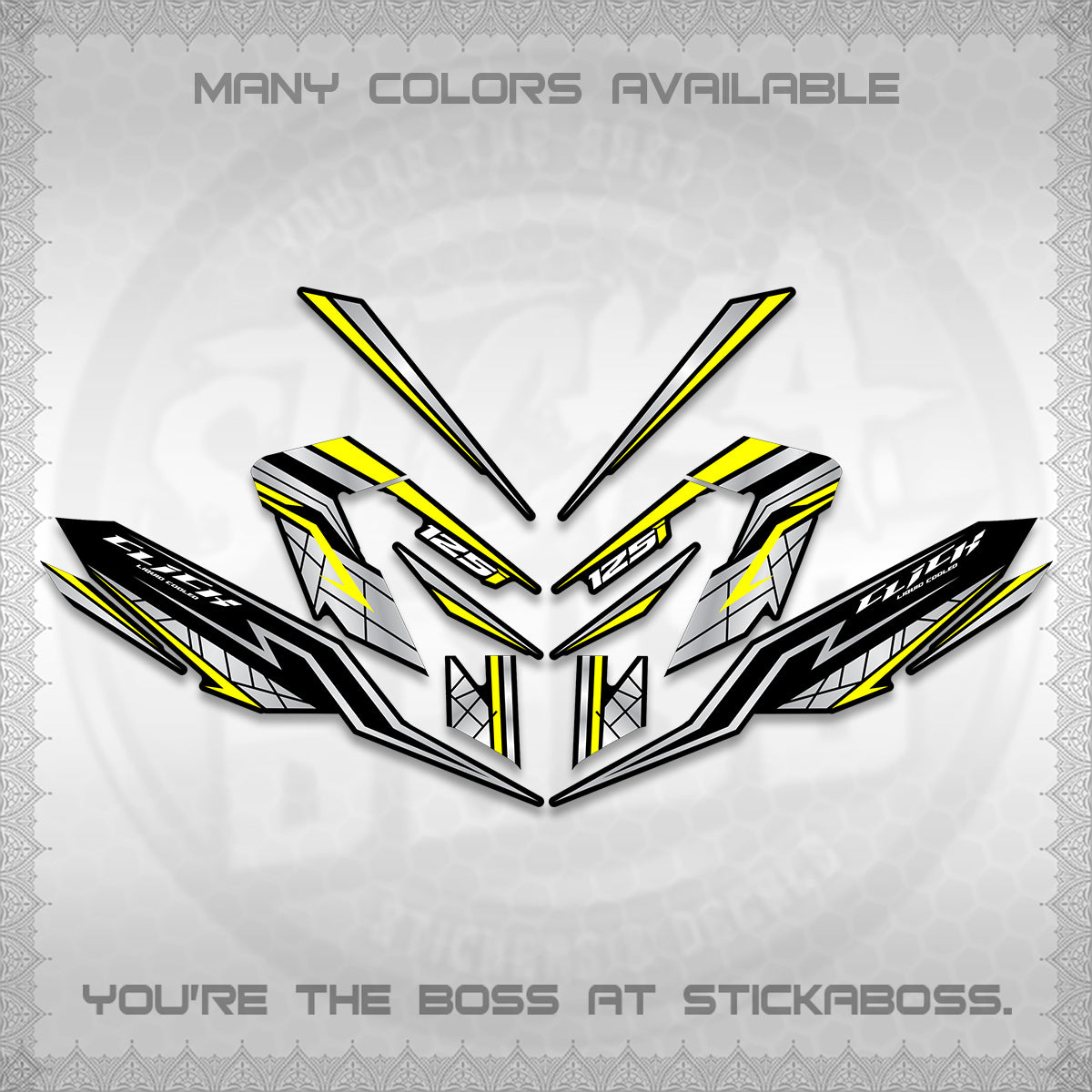CLICK V4 INDO DECALS (2026 NEW LINE X STYLE) STICKER KITS By STICKABOSS