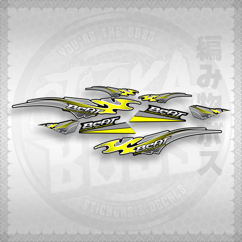 BEAT Fi V3 THAI CONCEPT ( FIERY EDGE V3 ) STICKER DECALS By STICKABOSS