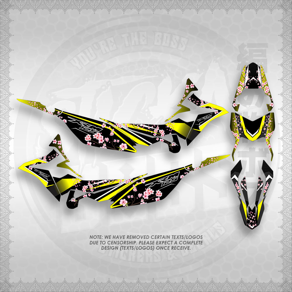 STICKER DECALS FOR XRM 125 FI FULL DECALS (X125FSAIN) By STICKABOSS (SOFIE LAMINATED WATERPROOF)