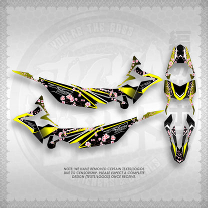 STICKER DECALS FOR XRM 125 FI FULL DECALS (X125FSAIN) By STICKABOSS (SOFIE LAMINATED WATERPROOF)