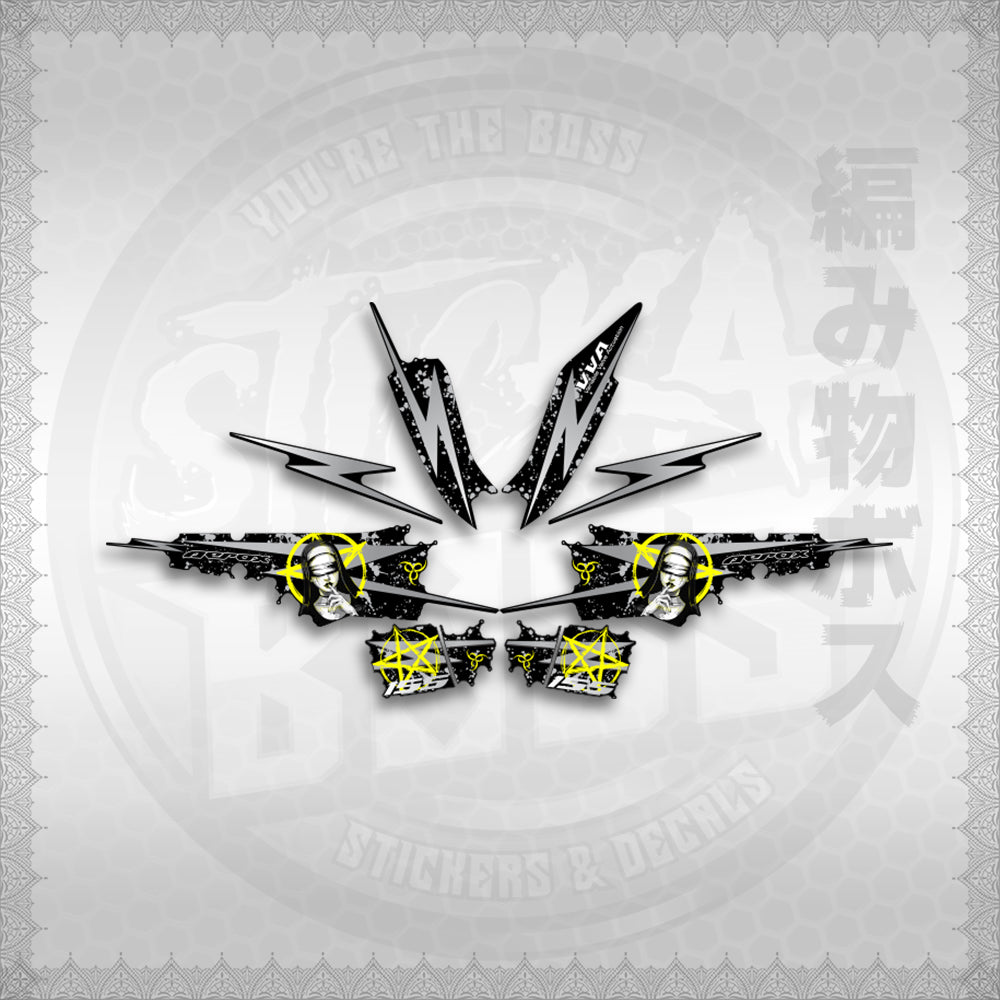 STICKER DECALS for AEROX 155 V2 MALAYSIAN (AV2STLASA) By STICKABOSS (SOFIE LAMINATED WATERPROOF)