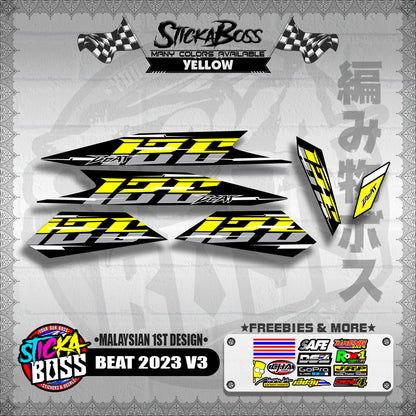 BEAT 2023 V3 DECALS ( MALAYSIAN 1ST DESIGN )【WITH FREEBIES】