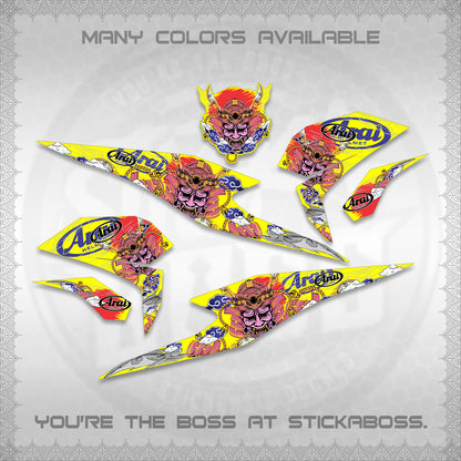 BEAT FI INDO DECALS (2026 NEW SAMURAI MOTIF) STICKER KITS BY STICKABOSS