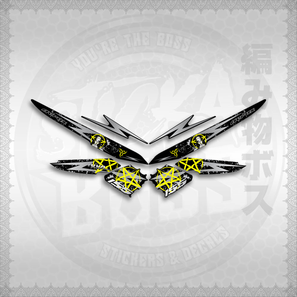 STICKER DECALS for AEROX 155 V1 MALAYSIAN (AV1STLASA) By STICKABOSS (SOFIE LAMINATED WATERPROOF)