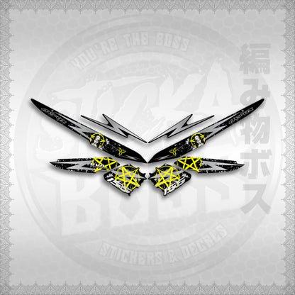 STICKER DECALS for AEROX 155 V1 MALAYSIAN (AV1STLASA) By STICKABOSS (SOFIE LAMINATED WATERPROOF)