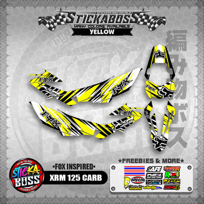 XRM 125 CARB STICKER FULL DECALS ( FOX INSPIRED )【WITH FREEBIES】