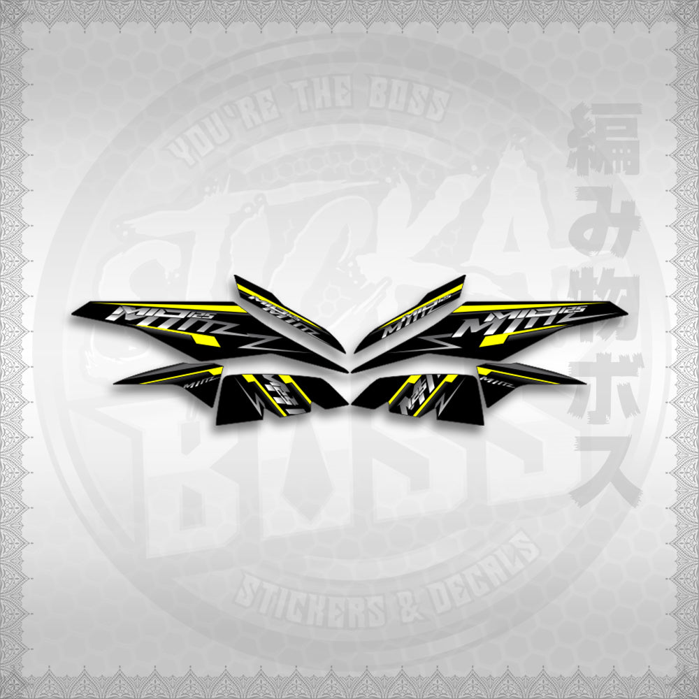 STICKER DECALS for MIO I 125 M3 INDO (MIRSTMIZ) By STICKABOSS (SOFIE LAMINATED WATERPROOF)