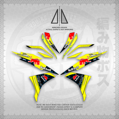 STICKER DECALS for SNIPER 135 MX (S135REBUIN)By STICKABOSS (SOFIE LAMINATED WATERPROOF)