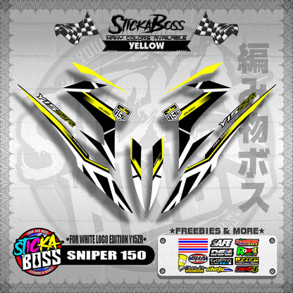 SNIPER 150 DECALS ( WHITE EDITION Y15ZR )【WITH FREEBIES】