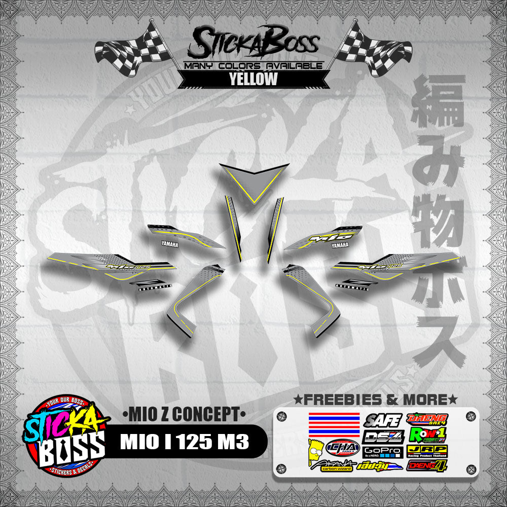 MIO I 125 M3 DECALS ( MIO Z CONCEPT )【WITH FREEBIES】