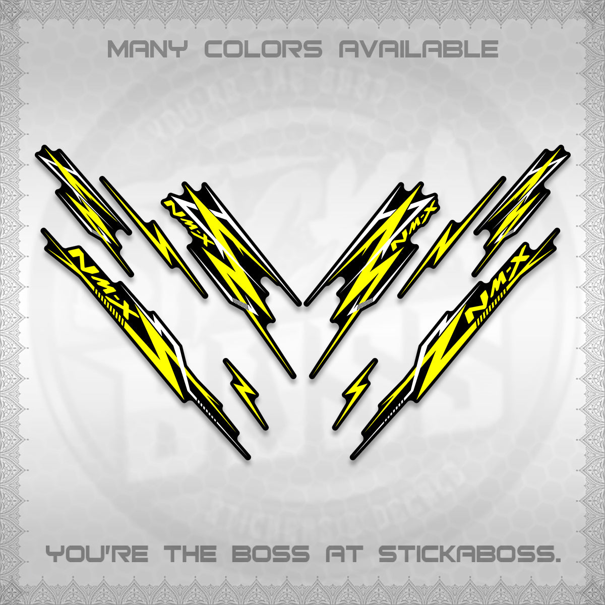 NMAX V2 DECALS (2024 NM A8 STYLE) STICKER DECALS By STICKABOSS