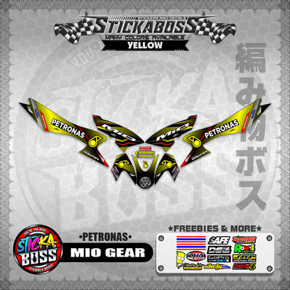 MIO GEAR STICKER DECALS ( PETRONAS )【WITH FREEBIES】