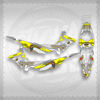 STICKER DECALS for XRM 125 FI FULL DECALS (X125FBORA) By STICKABOSS (SOFIE LAMINATED WATERPROOF)