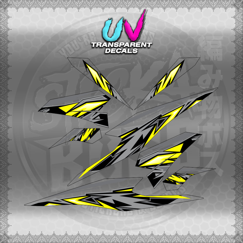 TRANSPARENT BEAT 110 V3 INDO-MALAY CONCEPT (STRIPING MOTIF DESIGN) STICKER DECALS for STICKABOSS