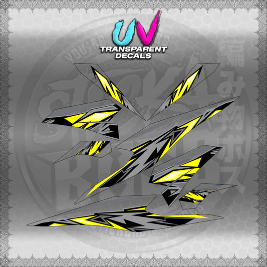 TRANSPARENT BEAT 110 V3 INDO-MALAY CONCEPT (STRIPING MOTIF DESIGN) STICKER DECALS for STICKABOSS