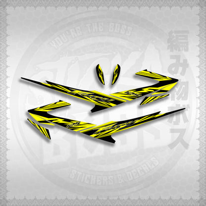 FURY 125 LUEFI RACE FLARE STICKER DECALS By STICKABOSS (SOFIE LAMINATED WATERPROOF)