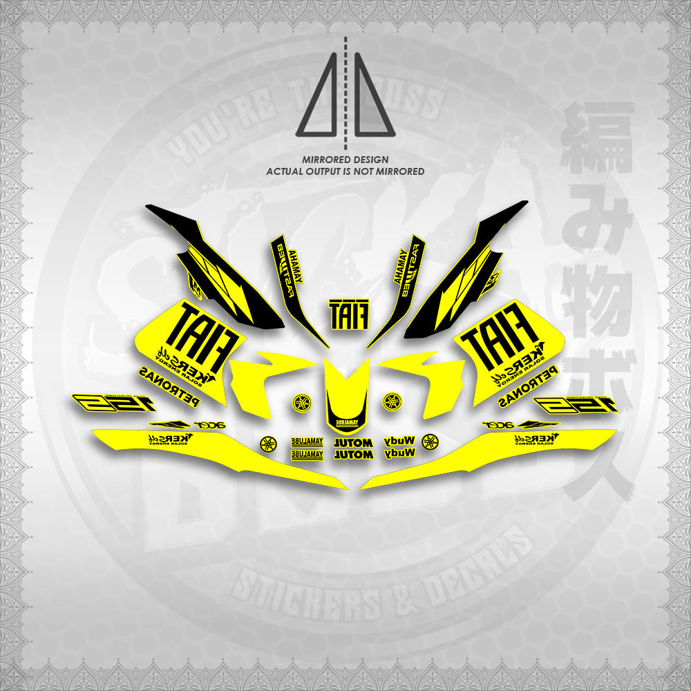 STICKER DECALS for SNIPER 155 (S155FIBIBI) By STICKABOSS (SOFIE LAMINATED WATERPROOF)