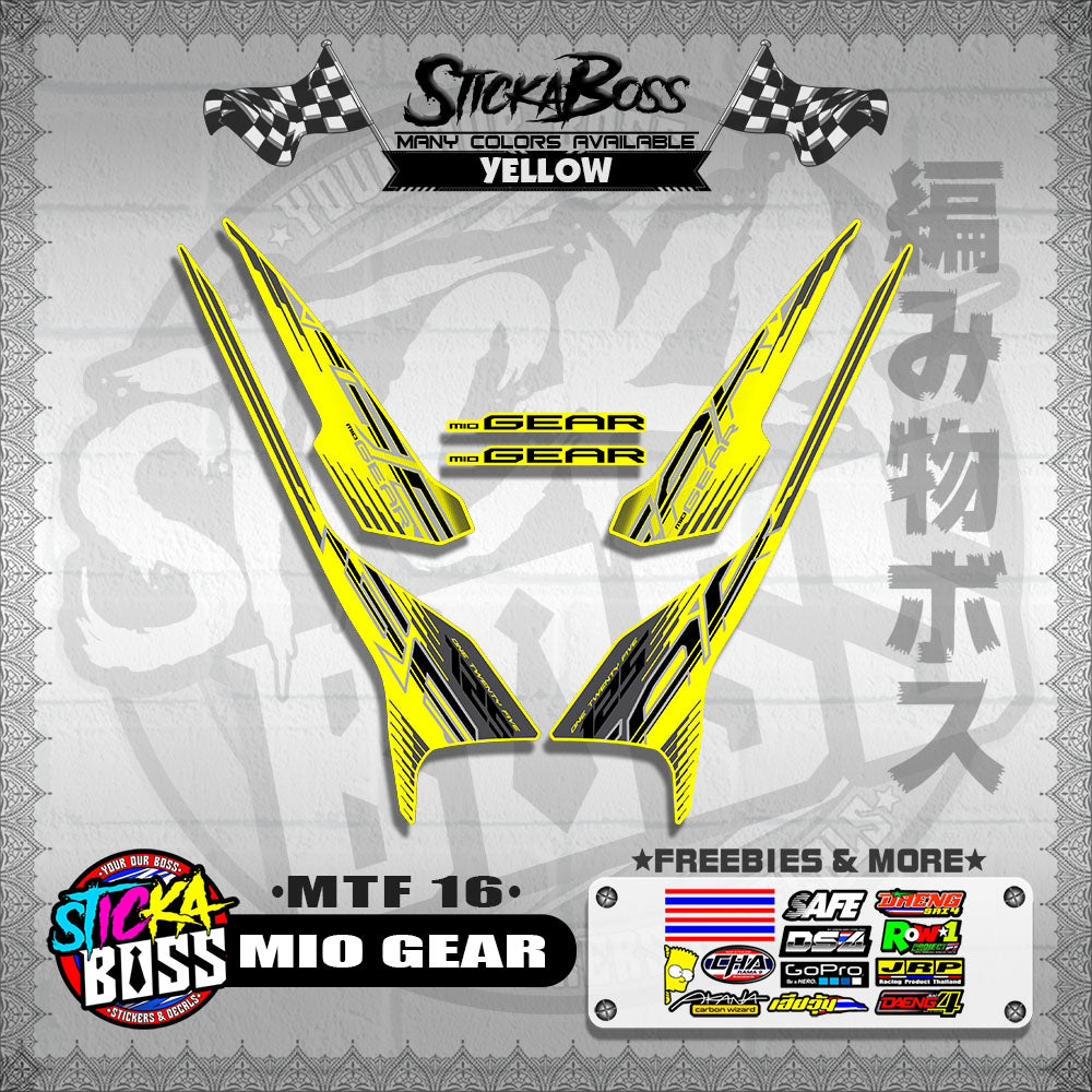 MIO GEAR DECALS ( MTF 16 )【WITH FREEBIES】