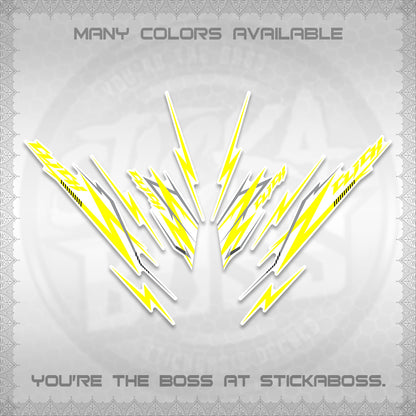 CLICK 125 V2 INDO FOR WHITE DECALS (2024 CL 00-A8 STYLE) STICKER KITS By STICKABOSS