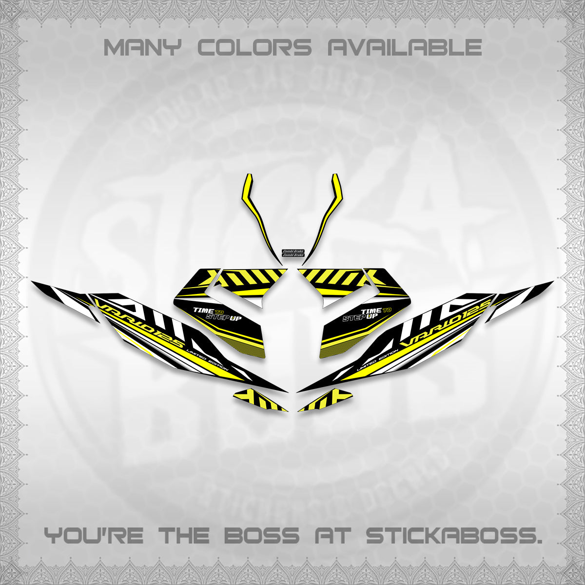 CLICK 125 V4 VARIO DECALS (2026 VR0007 DESIGN) STICKER KITS By STICKABOSS