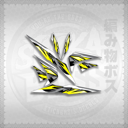 STICKER DECALS for BEAT 110 V2 (BV2INMAFOWHSTMODE) By STICKABOSS (SOFIE LAMINATED WATERPROOF)