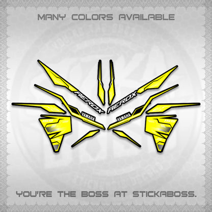 AEROX V3 INDO DECALS (ALPHA TURBO 0001)STICKER DECALS By STICKABOSS