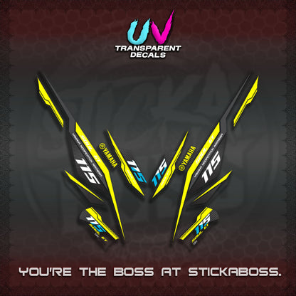 【PREMIUM UV PRINT】TRANSPARENT MIO SOUL I 115 GT INDO DECALS(0002 DESIGN)STICKER DECALS By STICKABOSS