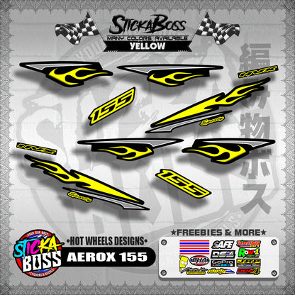 AEROX 155 DECALS ( HOT WHEELS DESIGNS )【WITH FREEBIES】