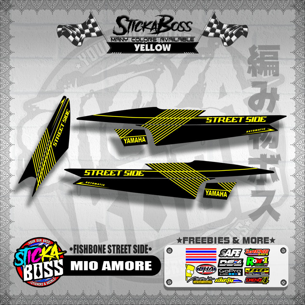 MIO AMORE DECALS ( FISHBONE STREET SIDE )【WITH FREEBIES】
