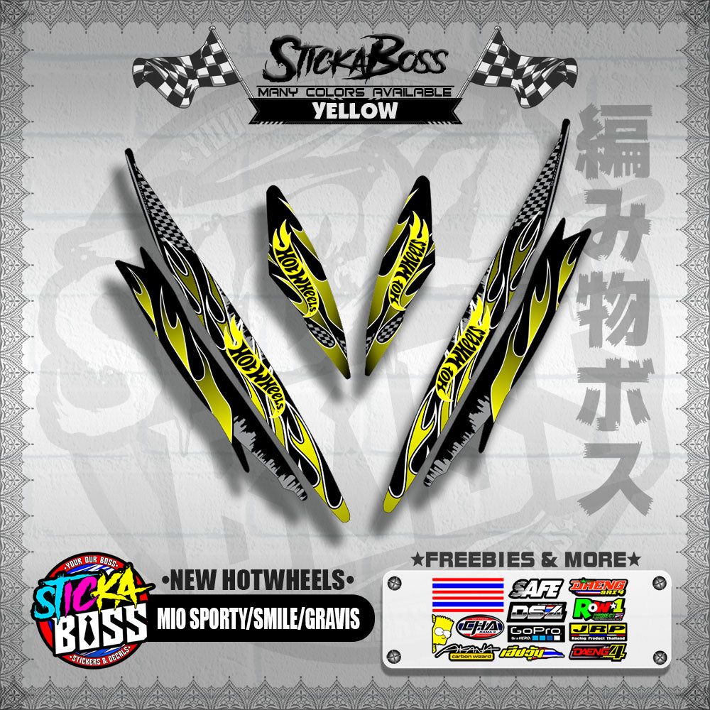 MIO SPORTY / SMILE / GRAVIS DECALS ( NEW HOTWHEELS )