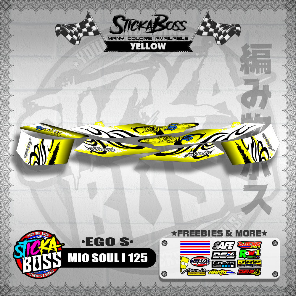 MIO SOUL I 125 DECALS ( EGO S )【WITH FREEBIES】