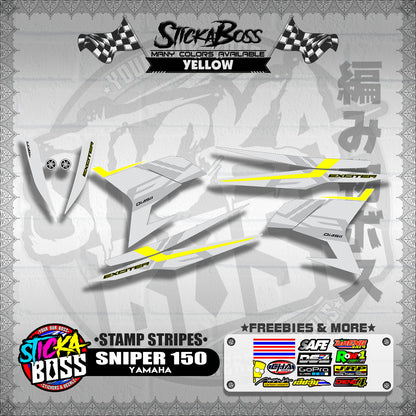 SNIPER 150 DECALS ( STAMP STRIPES )【WITH FREEBIES】