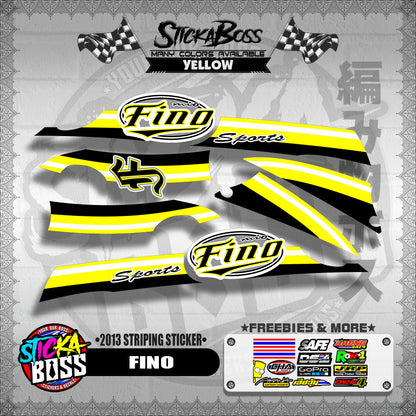 FINO DECALS ( 2013 STRIPING STICKER )【WITH FREEBIES】