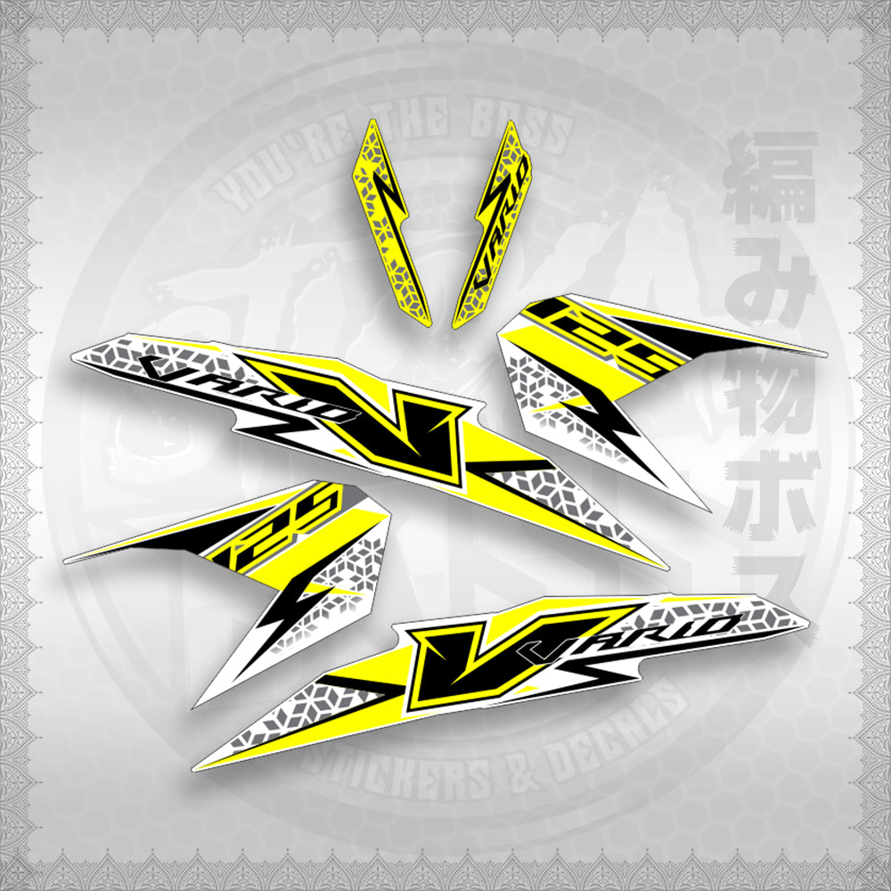 STICKER DECALS for CLICK 125 V3 MALAY/INDO CONCEPT (CV3FOWHSTSTVAA29) By STICKABOSS (SOFIE LAMINATED)