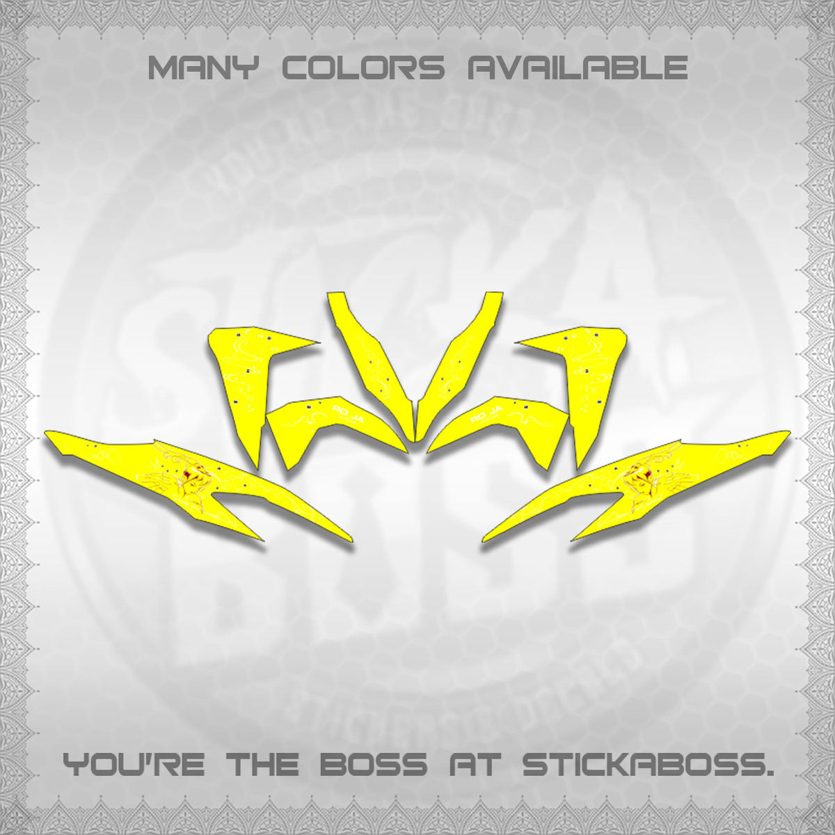 CLICK V2 DECALS (2F&2F 2026 DESIGN)STICKER DECALS BY STICKABOSS
