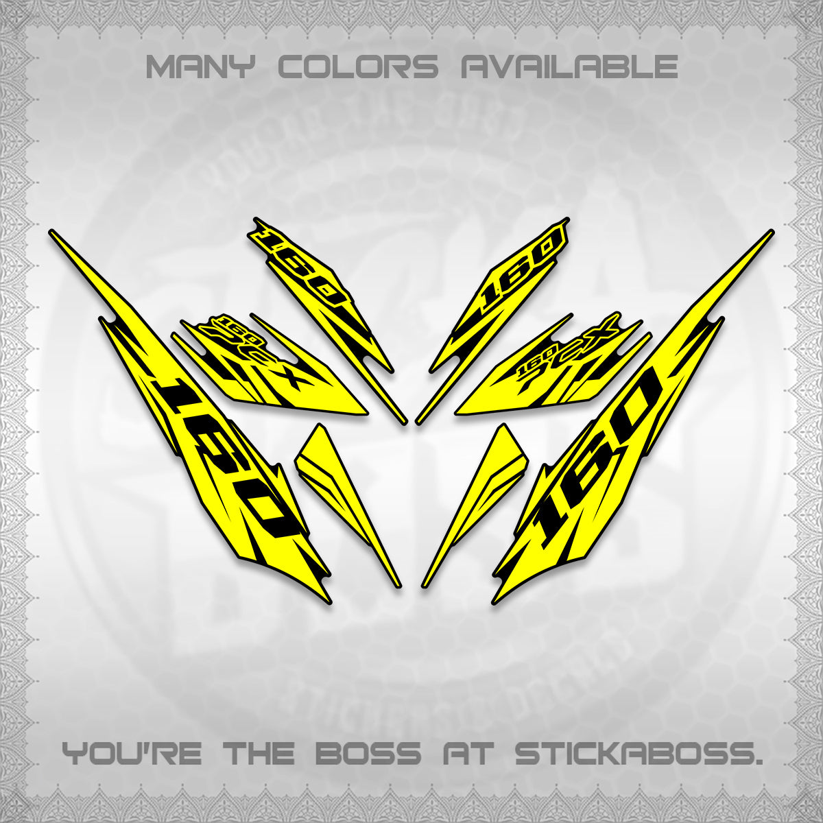 PCX 150 160 INDO DECALS (2026 NEW 08 DESIGN) STICKER DECALS By STICKABOSS