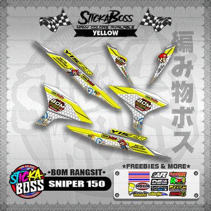 SNIPER 150 INDO DECALS ( BOM RANGSIT )【WITH FREEBIES】