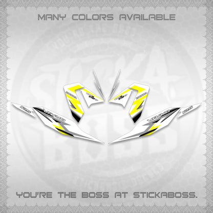 CLICK 125 V4 VARIO FOR WHITE DECALS (2026 VR0006 DESIGN) STICKER KITS BY STICKABOSS